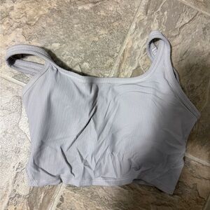 Off White Ribbed Women's Top